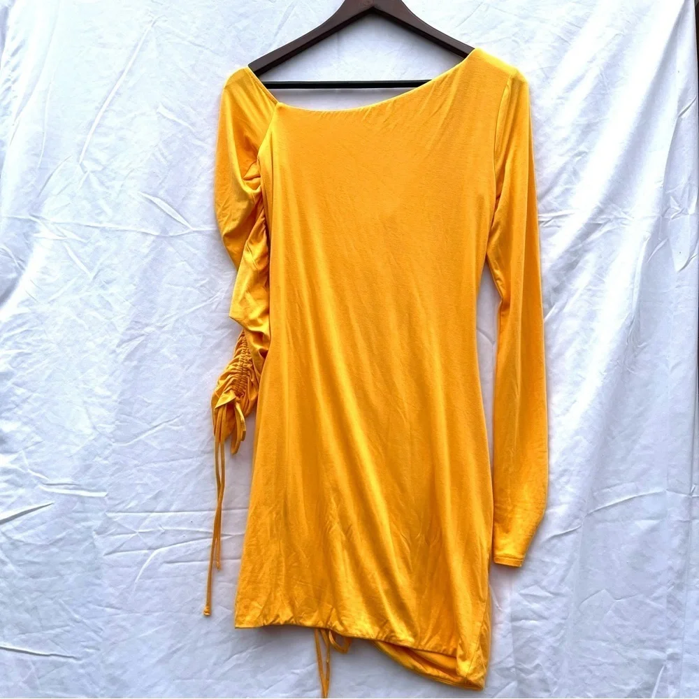 CAMILA COELHO | LENA MINI DRESS IN TANGERINE ORANGE MEDIUM - Picture 13 of 13